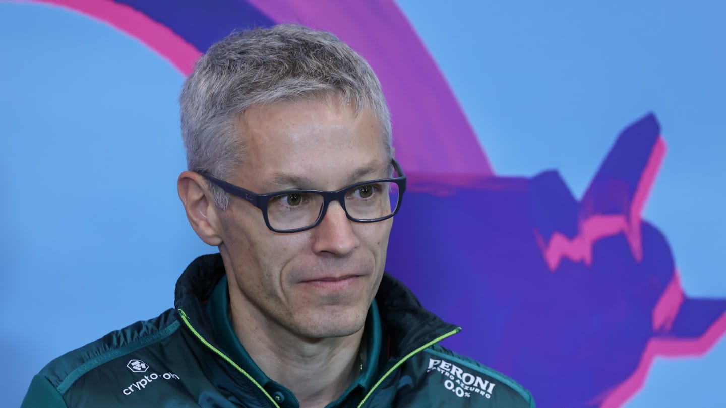 Aston Martin Aramco team principal Mike Krack during a press conference ahead of the Formula 1 Austrian Grand Prix at Red Bull Ring in Spielberg, Austria on July 9, 2022. (Photo by Jakub Porzycki/NurPhoto via Getty Images)
