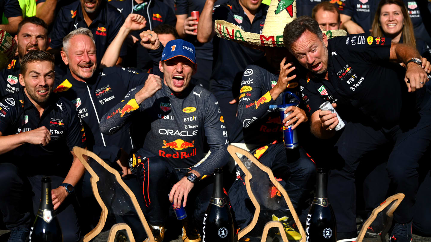 SPA, BELGIUM - AUGUST 28: Race winner Max Verstappen of the Netherlands and Oracle Red Bull Racing