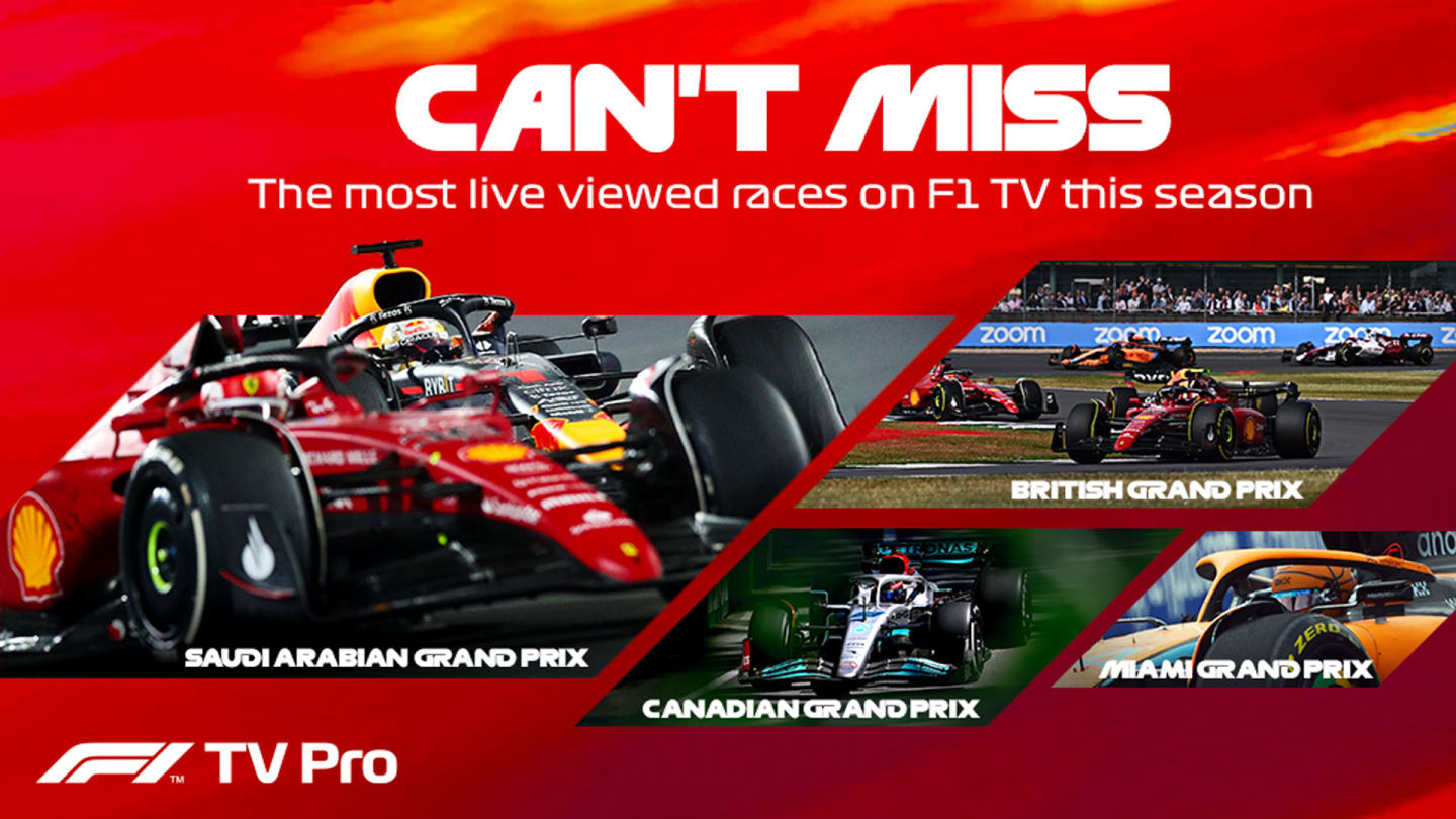 Get deeper into the second half of the season with F1 TV – 20% off for 3  months