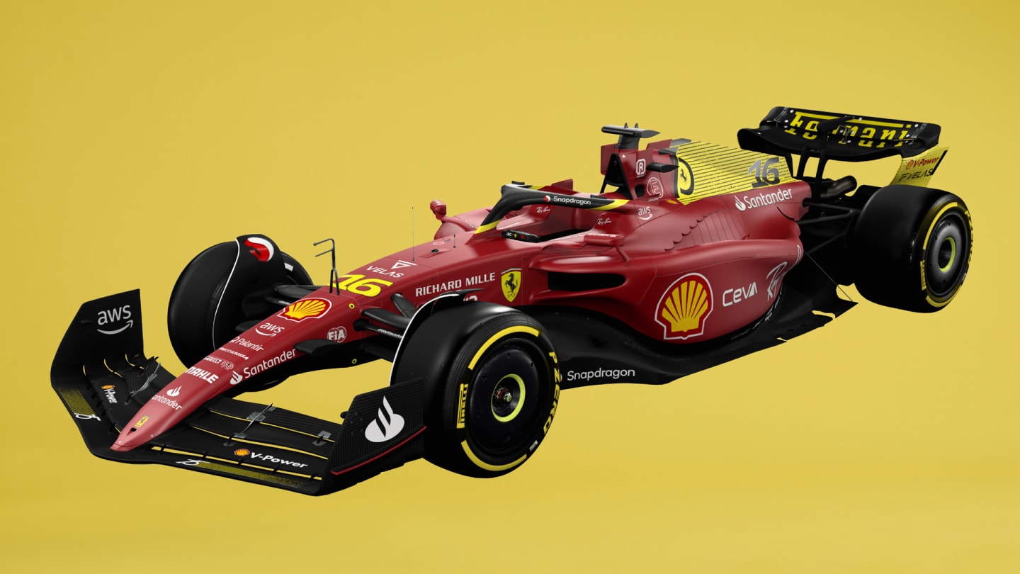 Ferrari's livery for the 2022 Italian Grand Prix - 3/4 view