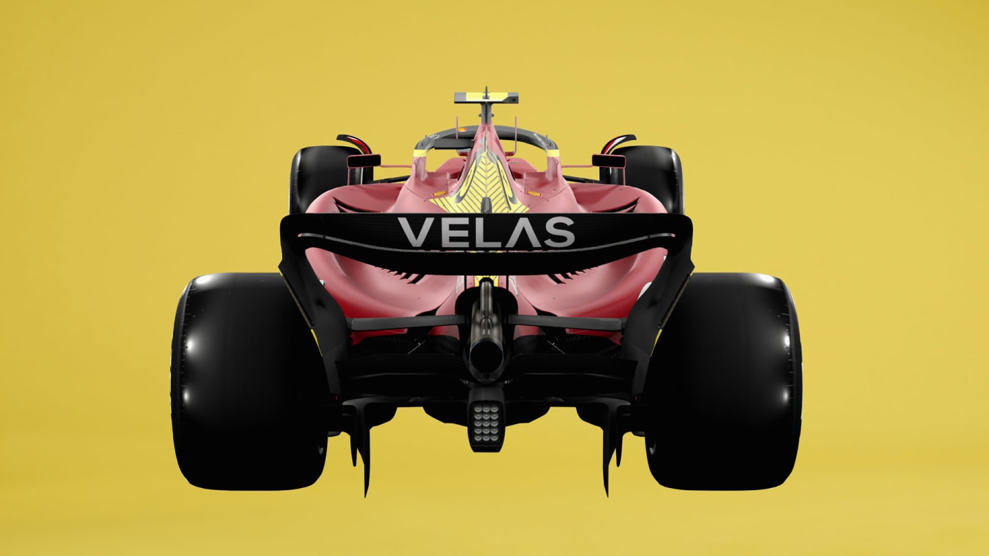Ferrari's livery for the 2022 Italian Grand Prix - rear view