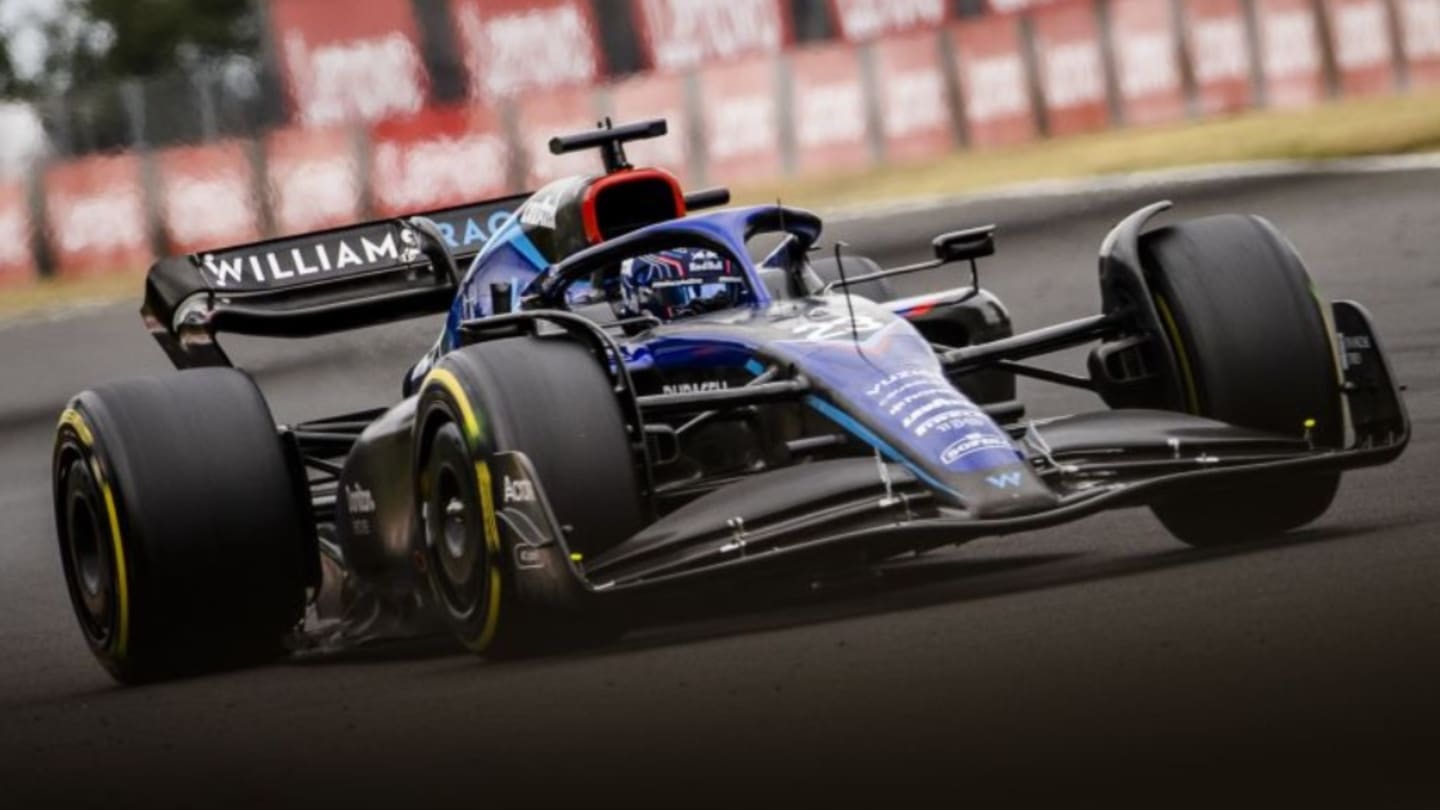 BUDAPEST - Alexander Albon (23) with the Williams FW44 during the Hungarian Grand Prix at the