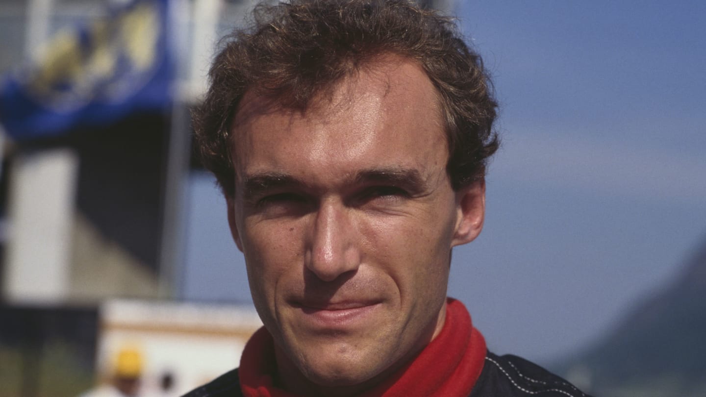 French Formula One racing driver Philippe Streiff, driver of the Automobiles Gonfaronnaises