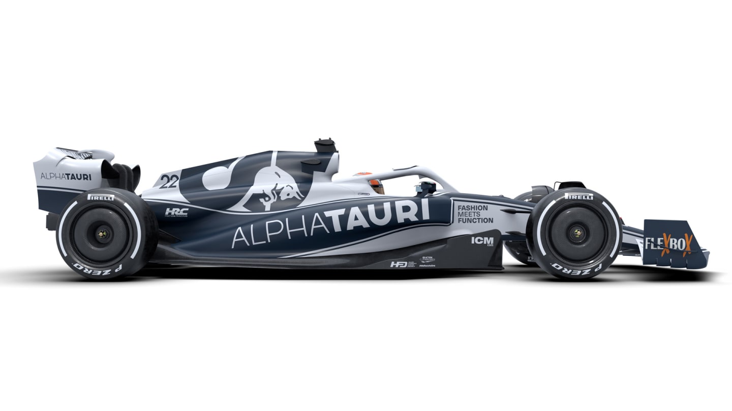 Side view of the AT03, showing the differing set-ups (swipe to see McLaren and Aston Martin's side views)