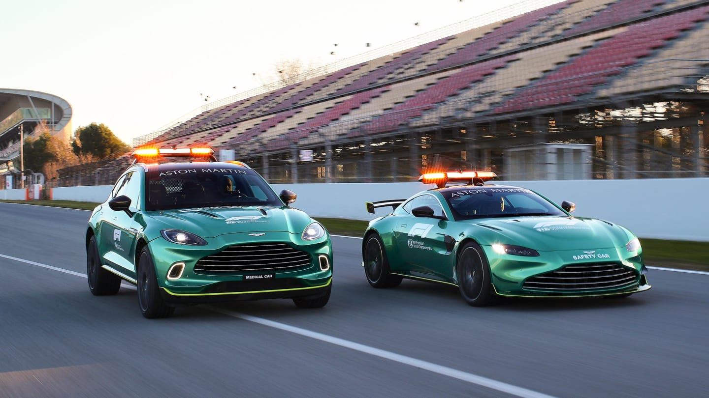 Swipe to see more images of Aston Martin's official Safety and Medical Cars for 2022