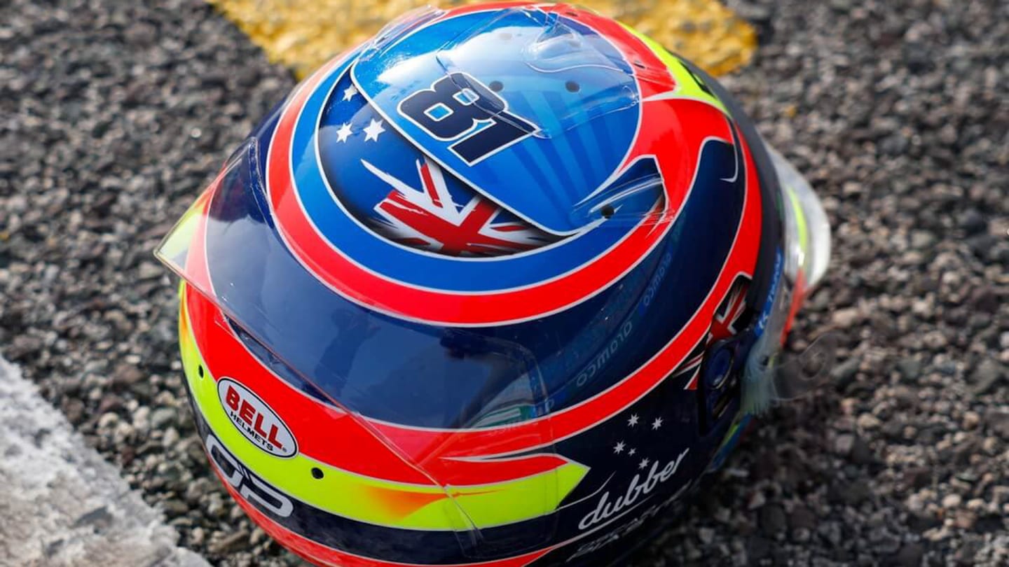 Oscar Piastri helmet 2023