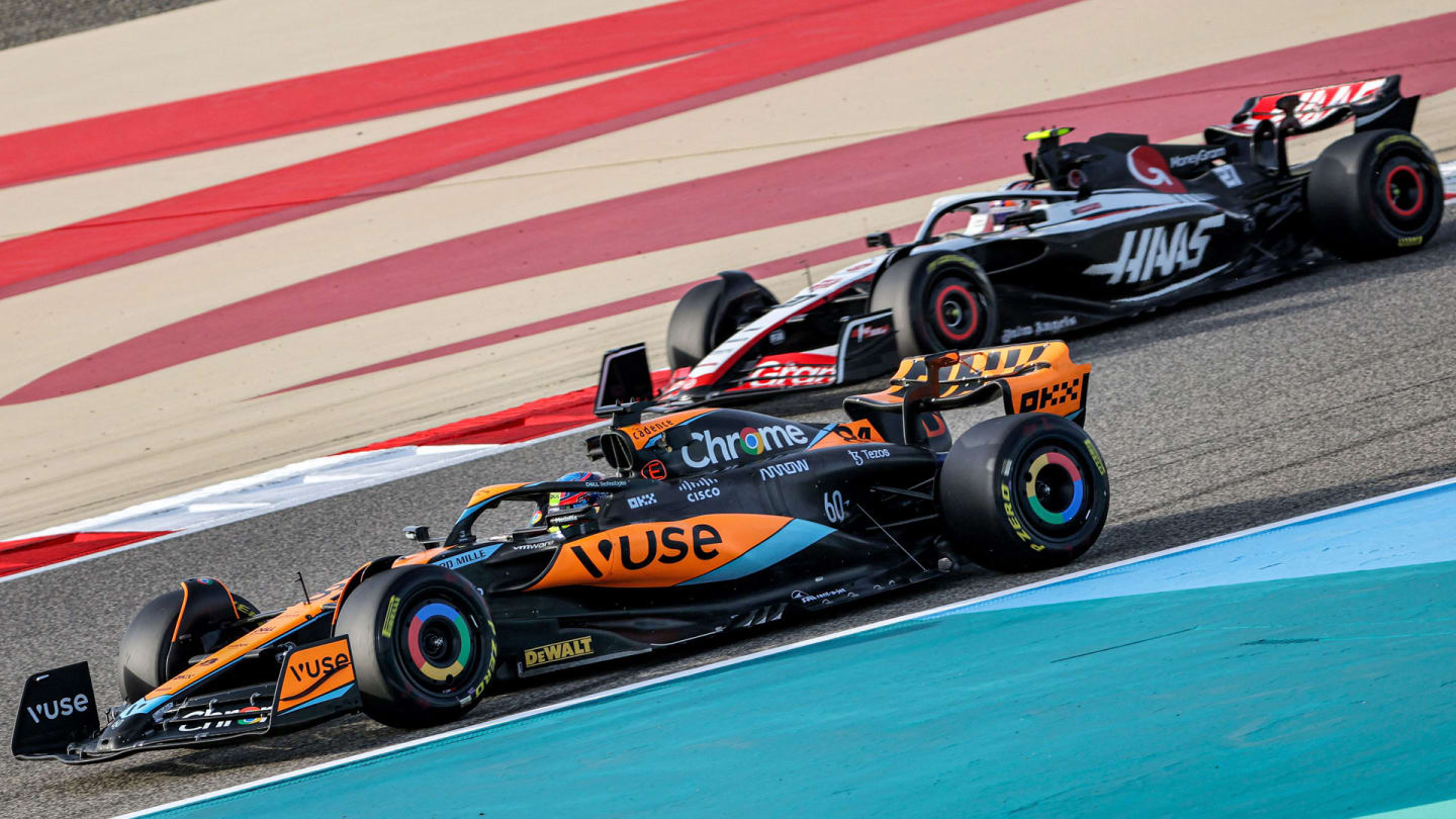 McLaren and Haas pre-season testing F1 2023