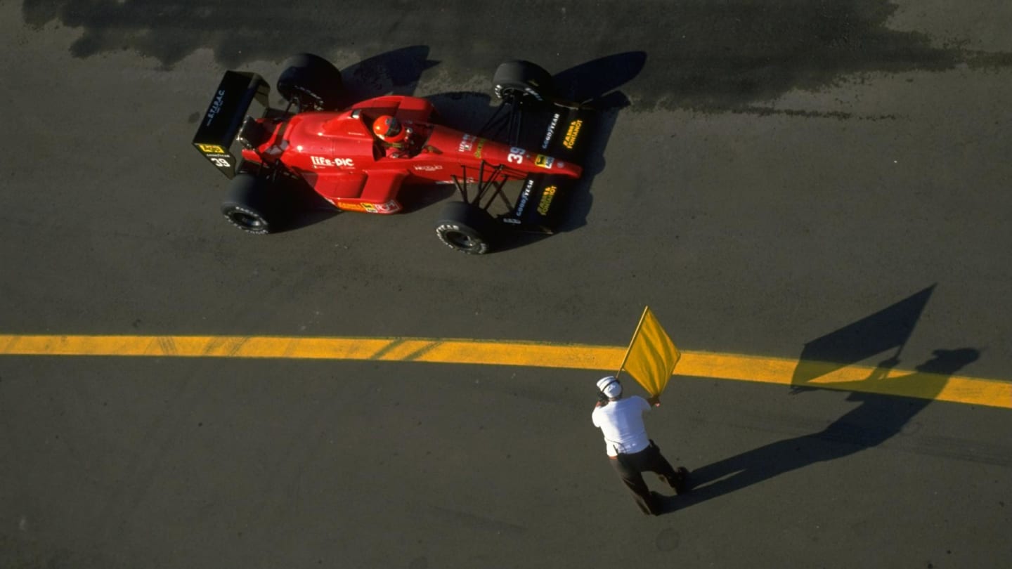 Bruno Giacomelli at the wheel of the Life L190