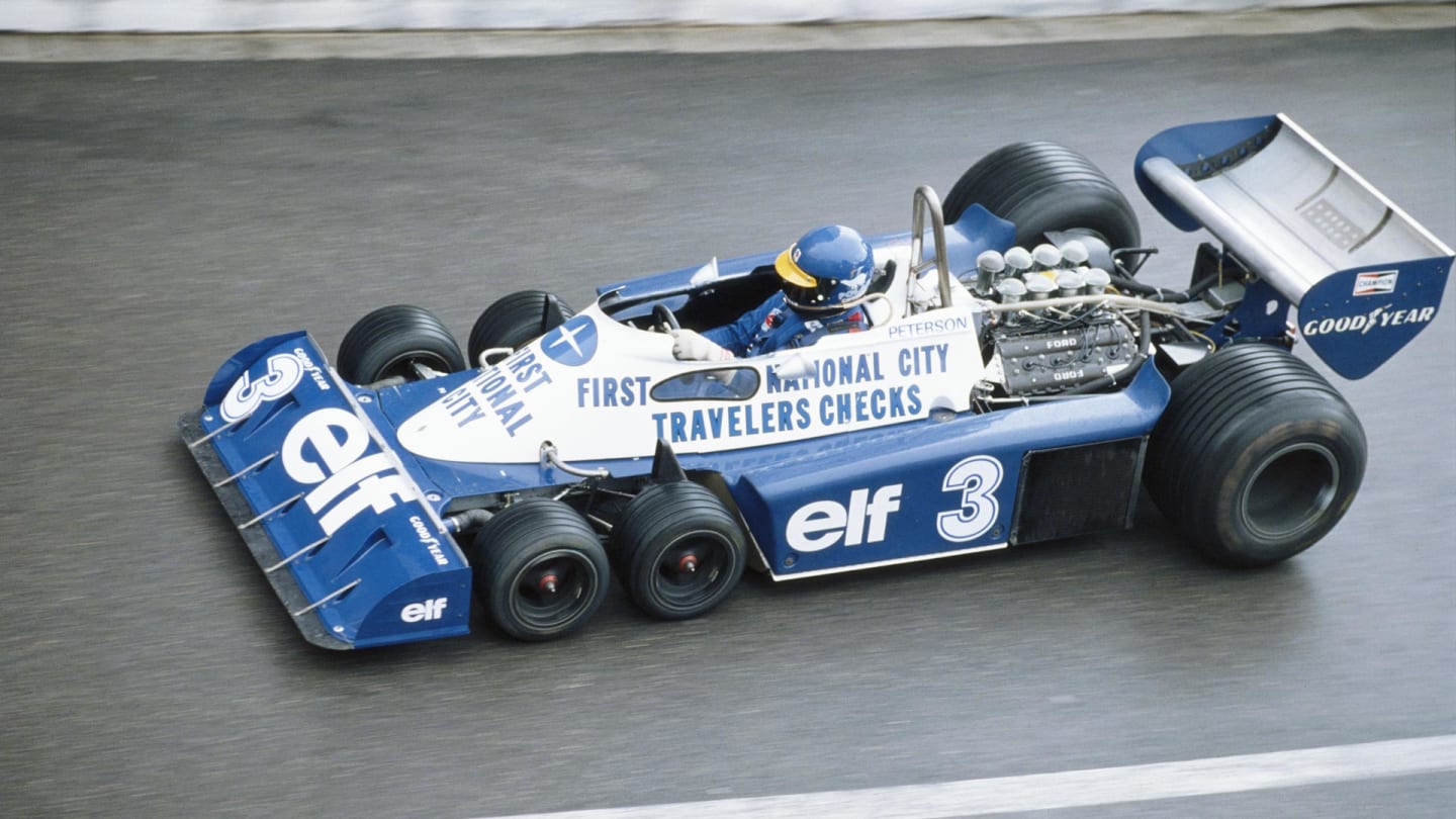 The Tyrrell P34 had transparent cut-outs in the cockpit to allow the drivers to see the front wheels