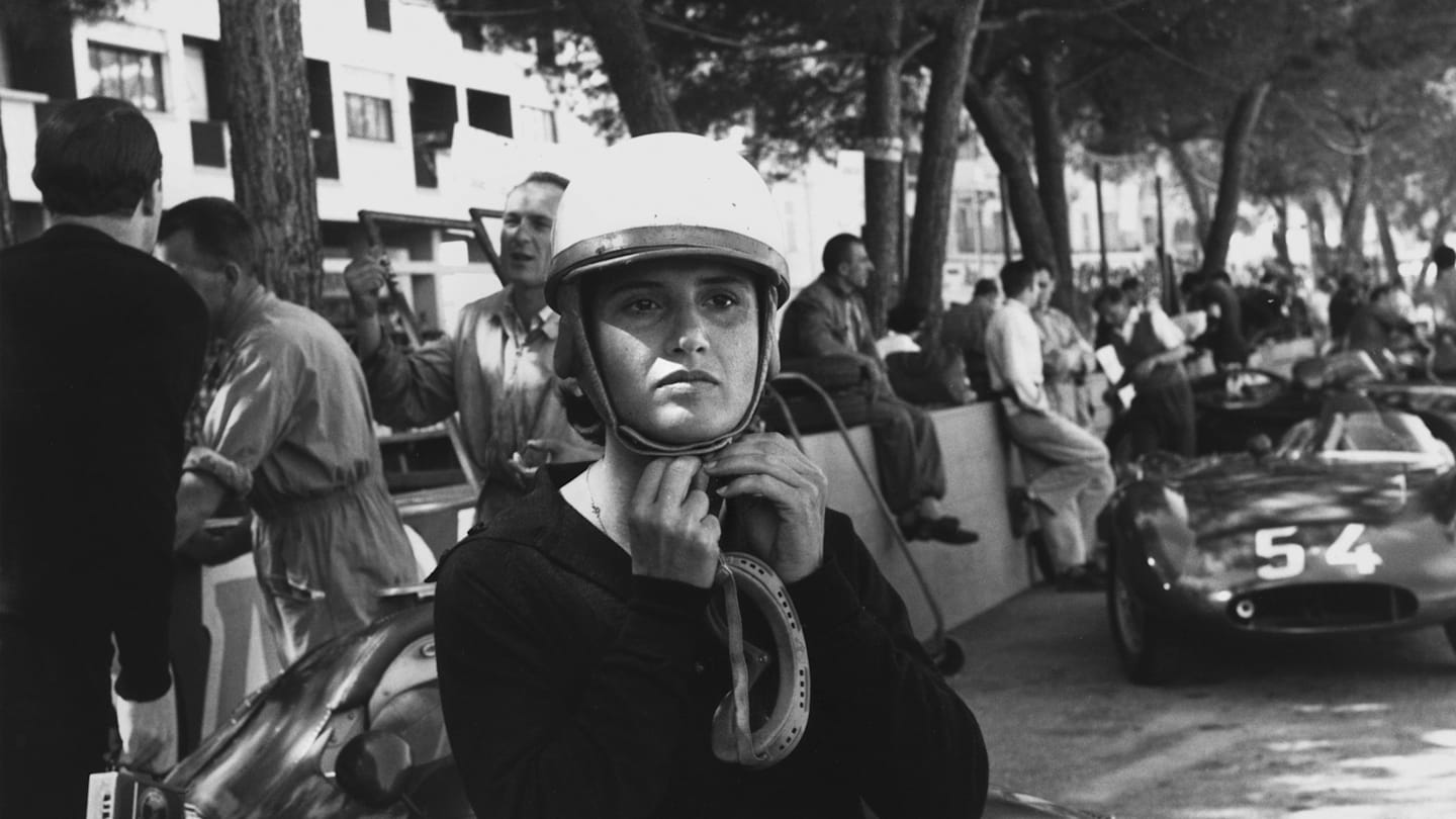 1958 Monaco Grand Prix, Monaco, Monte Carlo. 18th May 1958. Maria Teresa de Filippis (Maserati 250F)