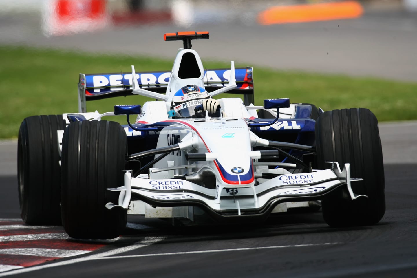 MONTREAL, QC - JUNE 08:  Nick Heidfeld of Germany and BMW Sauber drives during the Canadian Formula