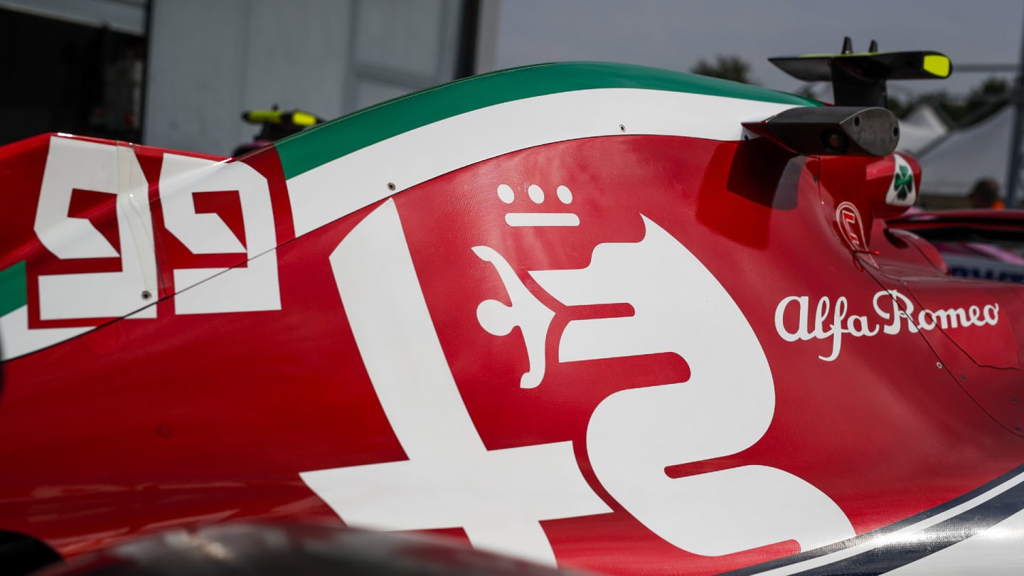 Alfa Romeo Racing C38, details of the special livery for the 2019 Formula 1 FIA world championship, Italy Grand Prix, at Monza from september 5 to 9  - Photo Florent Gooden / DPPI