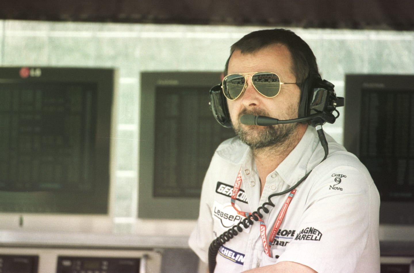 8 June 2001:  European Minardi boss Paul Stoddart surveys the pit lane during first timed practice