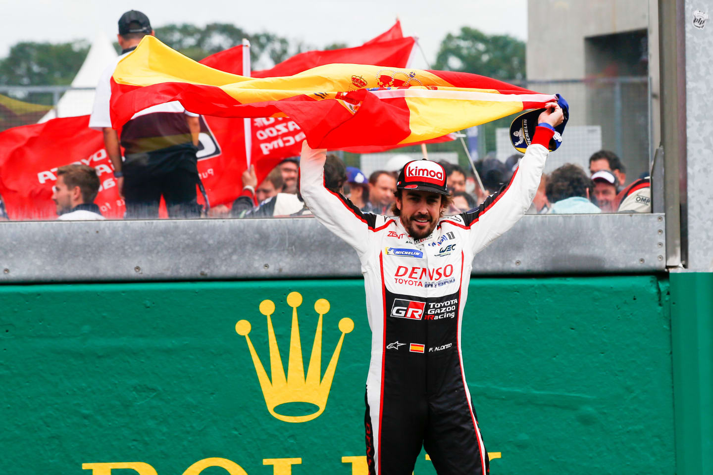 CIRCUIT DE LA SARTHE, FRANCE - JUNE 17: Fernando Alonso, Toyota Gazoo Racing during the 24 Hours of