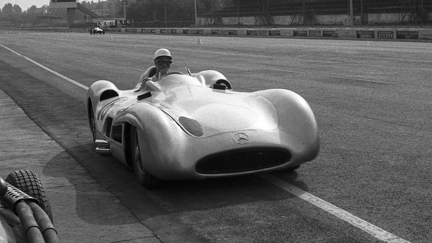 Stirling Moss, Mercedes W196 Streamlined, Grand Prix of Italy, Autodromo Nazionale Monza, 11