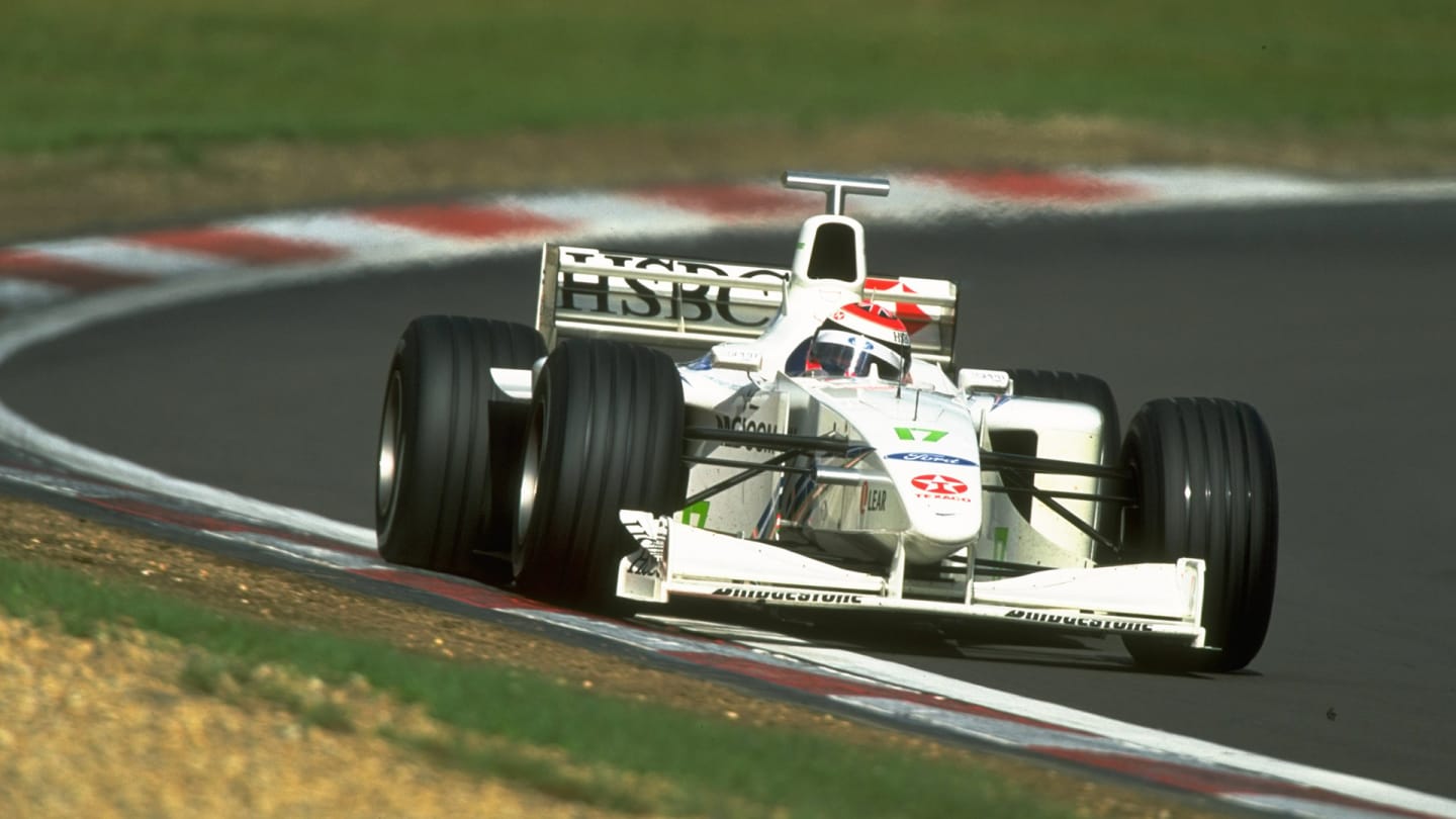 26 Sep 1999: Johnny Herbert of Great Britain races the Stewart Ford during the European Formula One
