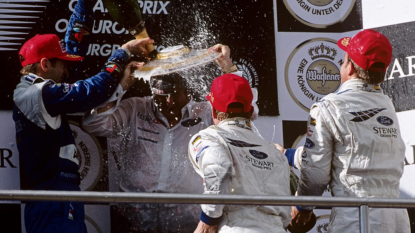 Jarno Trulli, Johnny Herbert, Jackie Stewart, Rubens Barrichello, Grand Prix of Europe,
