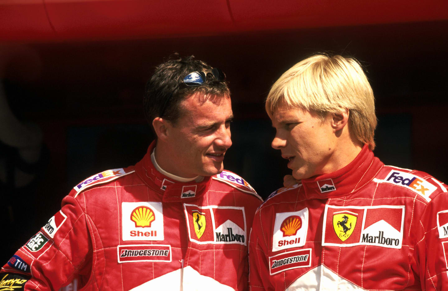 Winner Eddie Irvine(GBR) Ferrari F399 with team mate Mika Salo
Austrian GP, A1 Ring, 25 July