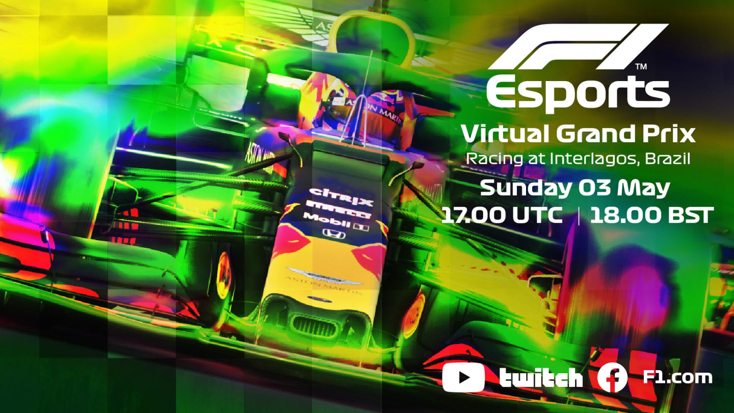 Virtual Grand Prix promo graphic, Sunday May