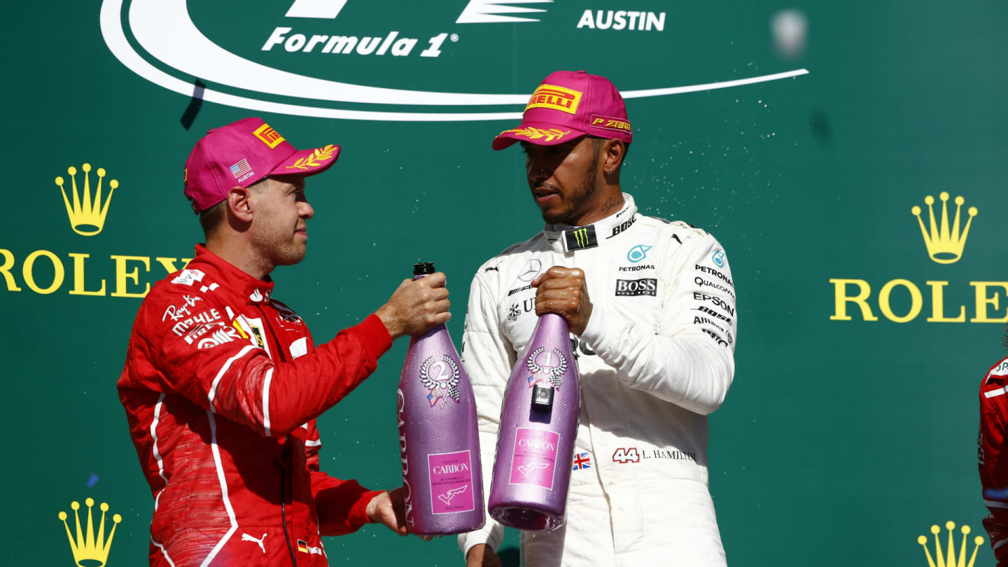 hamilton Vettel Austin podium