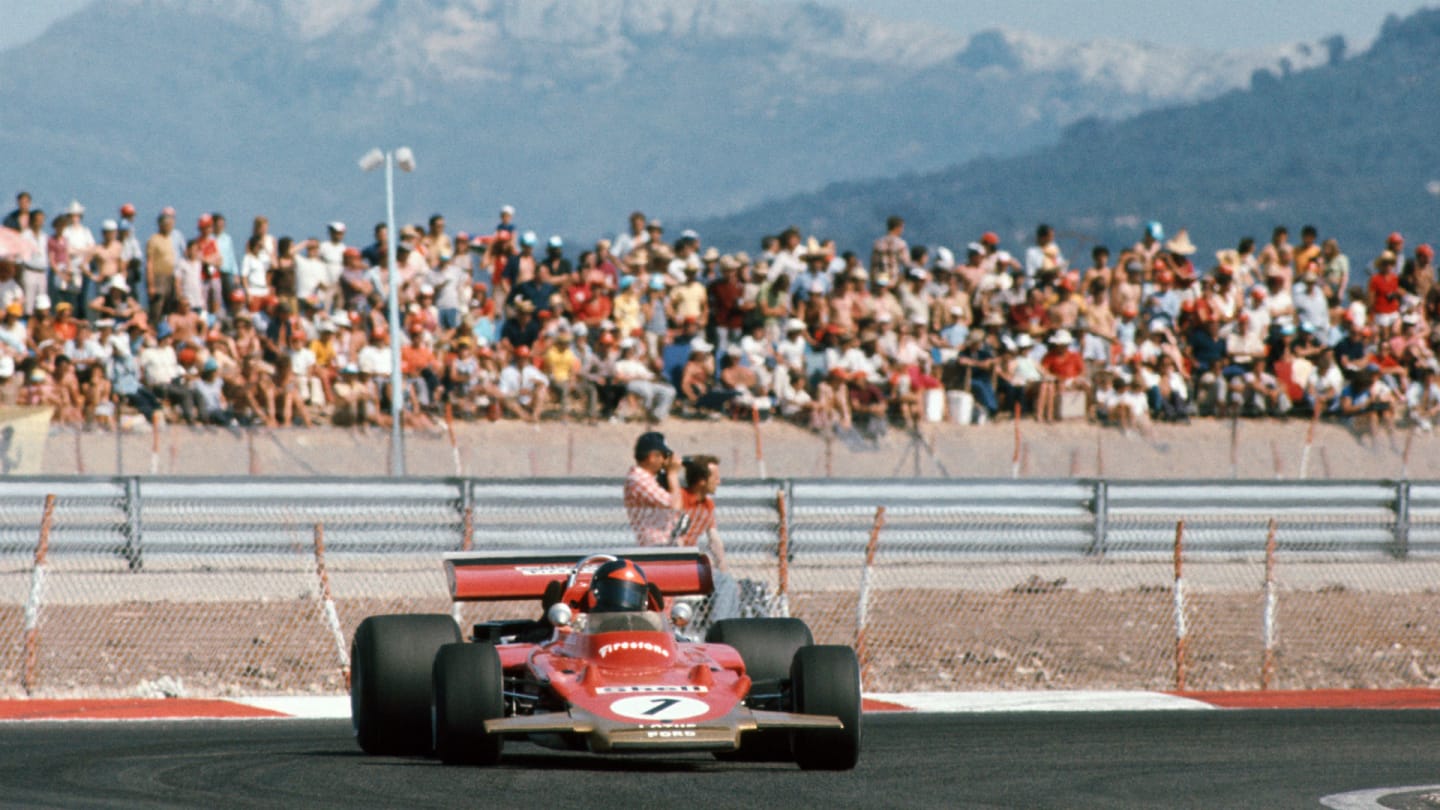 Emerson Fittipaldi at the first ever French Grand Prix at Paul Ricard in 1971 © LAT Photographic