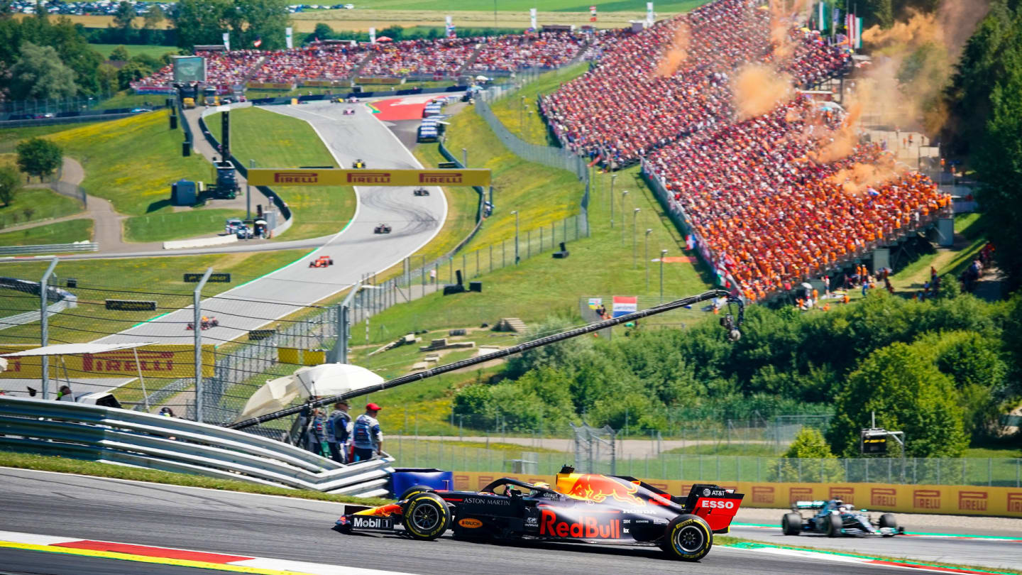 SPIELBERG, AUSTRIA - JUNE 30: Max Verstappen of Netherlands and Red Bull Racing during the F1 Grand