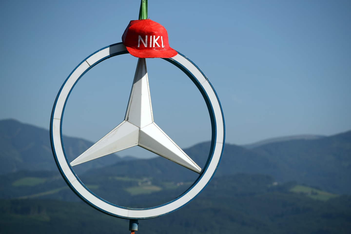 SPIELBERG, AUSTRIA - JUNE 29: A fan tribute to the late Niki Lauda is seen after qualifying for the