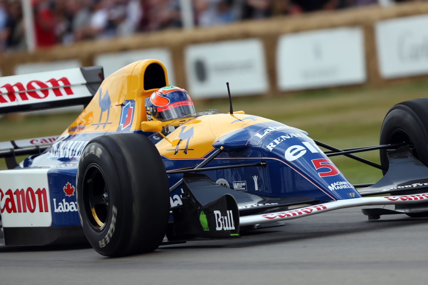 www.sutton-images.com Karun Chandhok (IND) Williams FW14B at Goodwood Festival of Speed, Goodwood, England, 30 June - 2 July 2017. © Sutton Images