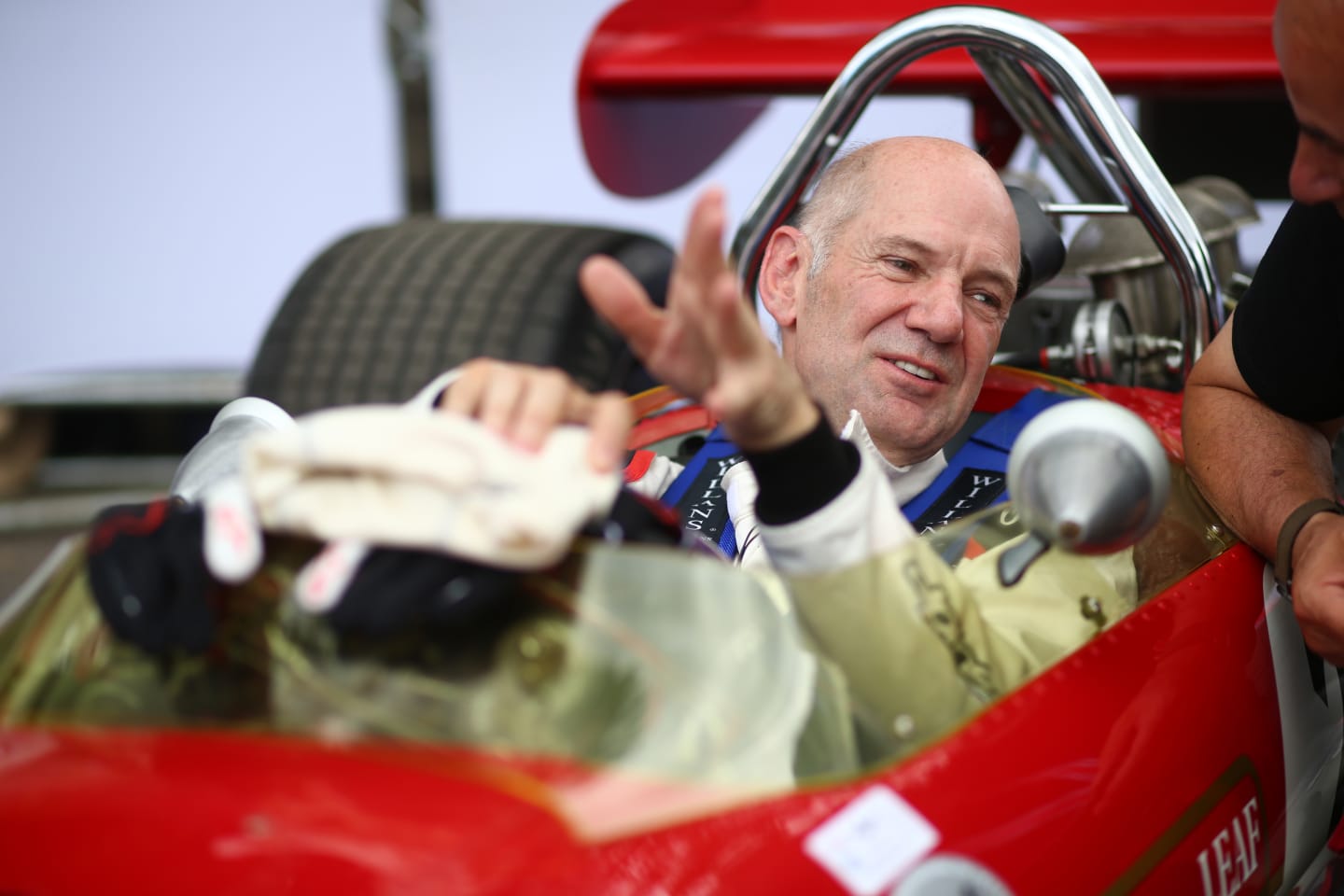 www.sutton-images.com Adrian Newey (GBR) Lotus 49B at Goodwood Festival of Speed, Goodwood, England, 30 June - 2 July 2017. © Sutton Images