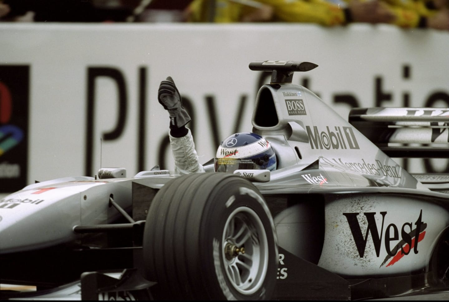 31 Oct 1999:  McLaren Mercedes driver Mika Hakkinen wins the Formula One Japanese Grand Prix to