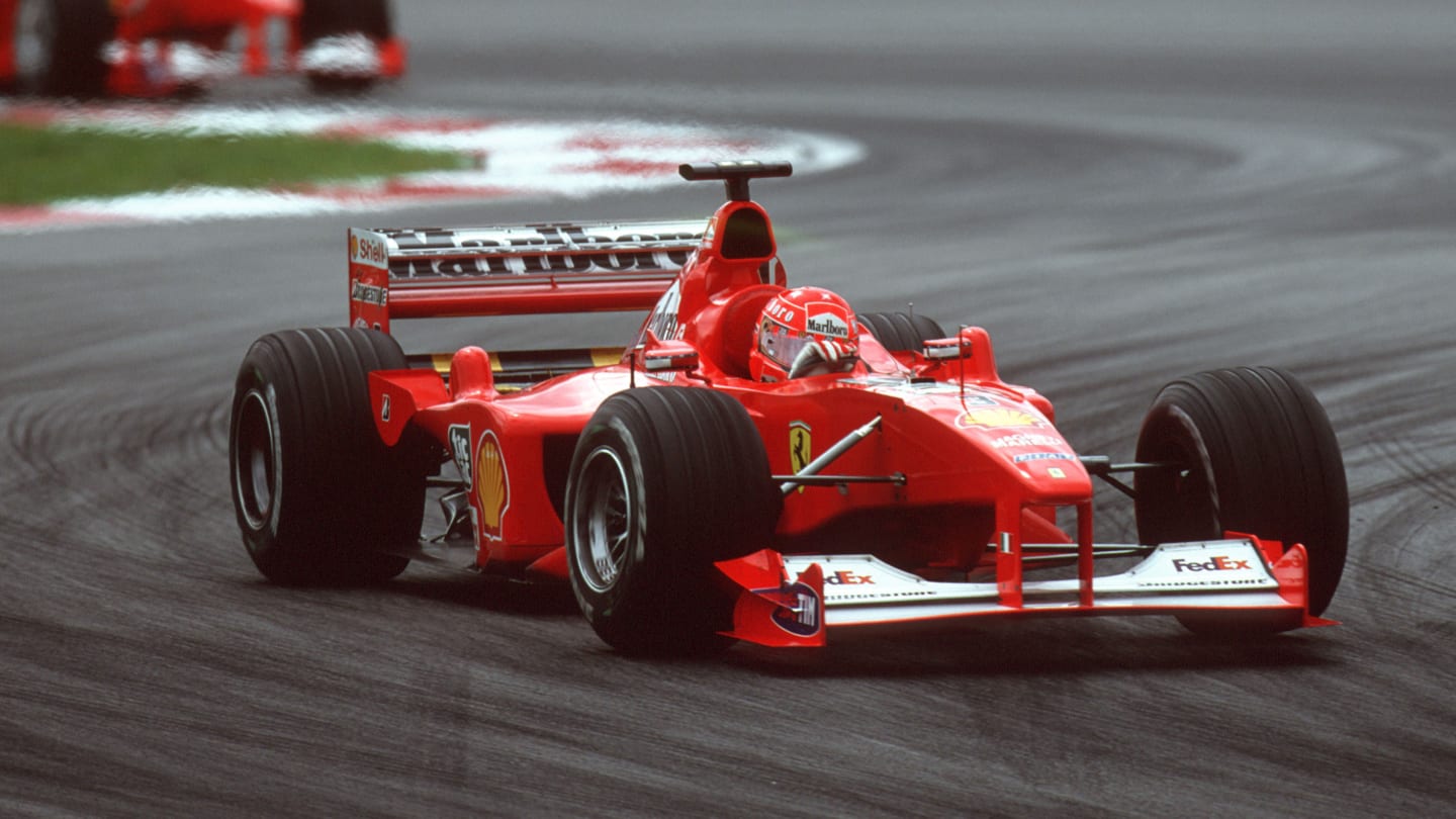 Sepang, Kuala Lumpur, Malaysia.
20-22 October 2000.
Michael Schumacher with teammate Rubens