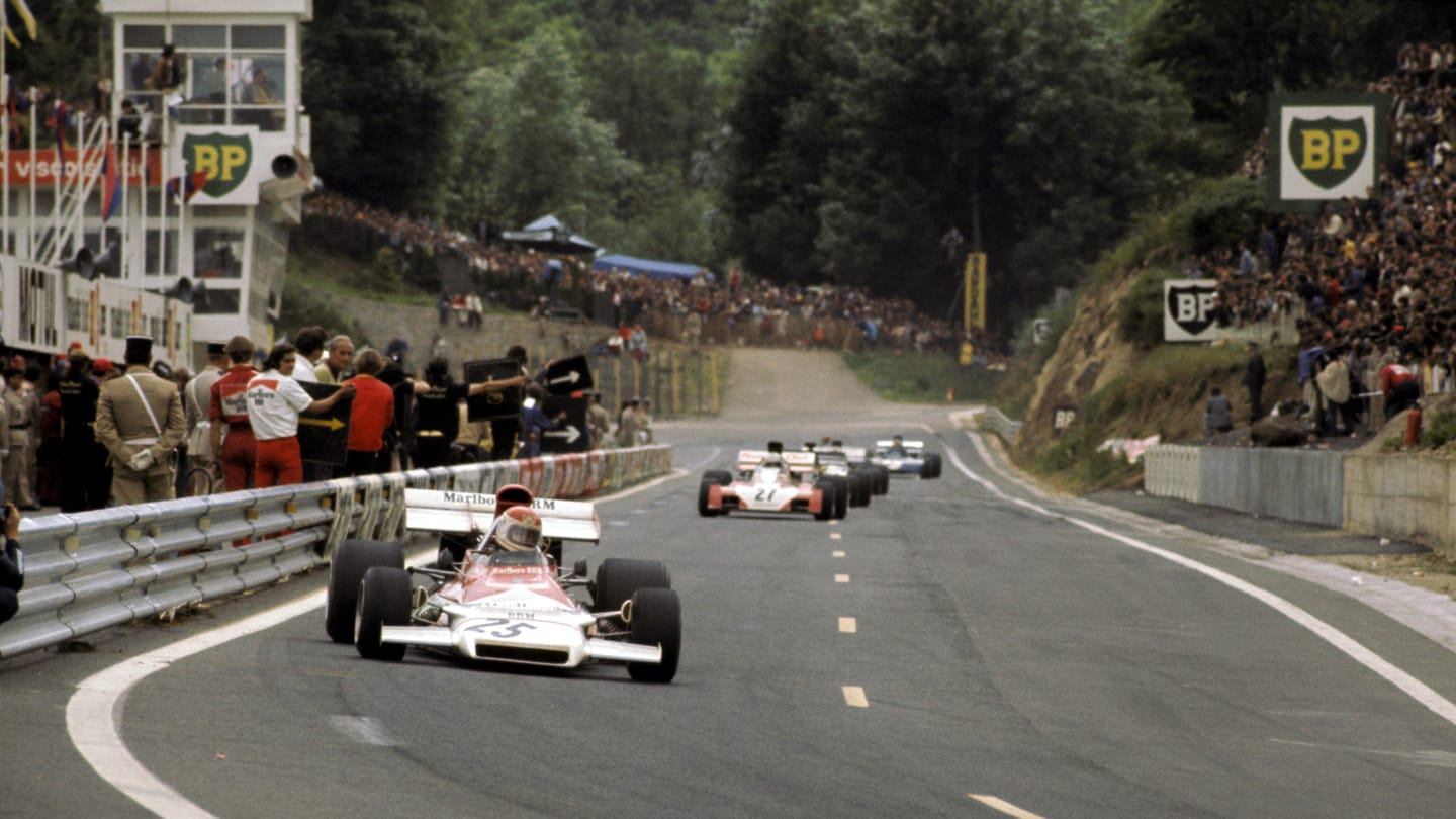 Helmut Marko (AUT) BRM P160B was enjoying his strongest showing to date when his career was