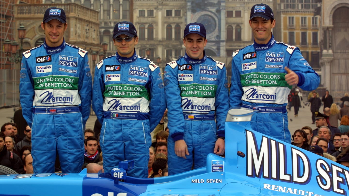 Venice, Italy. 6th February 2001.
The Benetton team launch their 2001 Formula One challanger, the