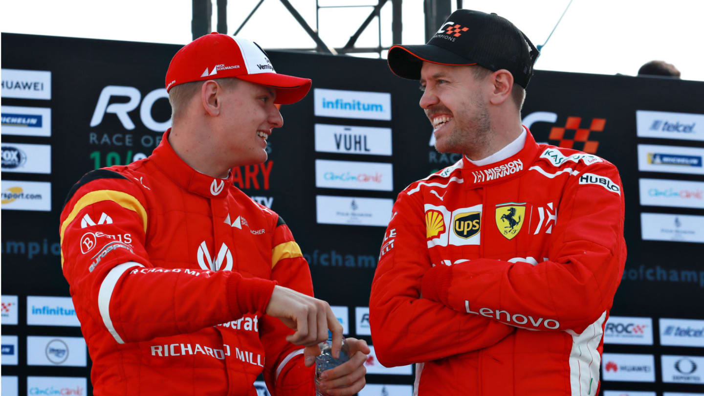 Mick Schumacher Sebastian Vettel Race of