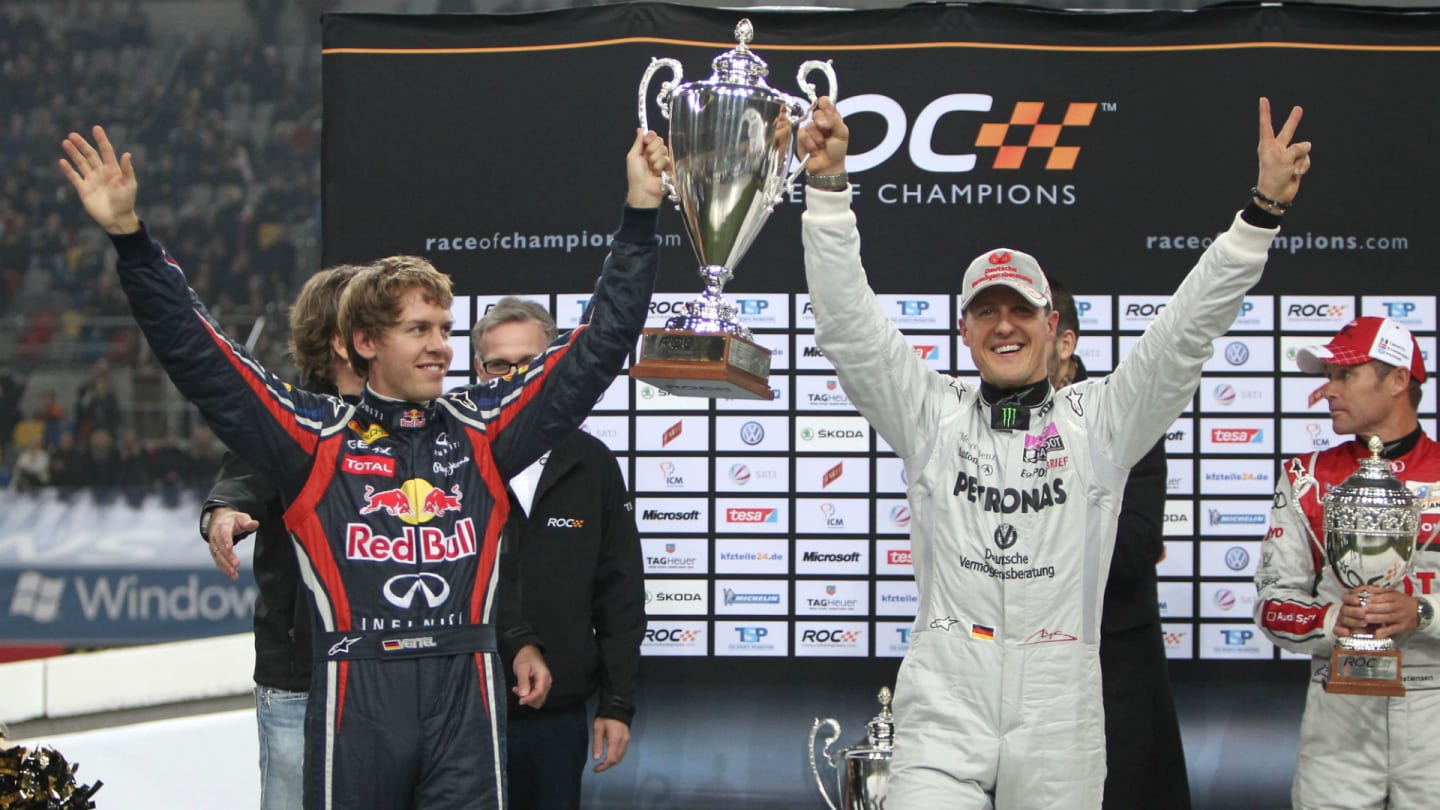 Sebastian Vettel Michael Schumacher Race of