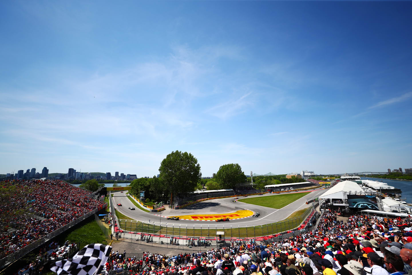 MONTREAL, QC - JUNE 09:  Pierre Gasly of France driving the (10) Aston Martin Red Bull Racing RB15 