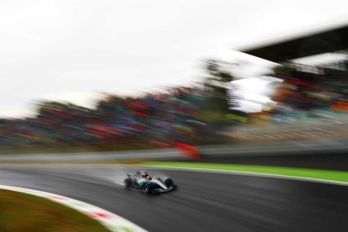MONZA, ITALY - SEPTEMBER 02: Lewis Hamilton of Great Britain driving the (44) Mercedes AMG Petronas