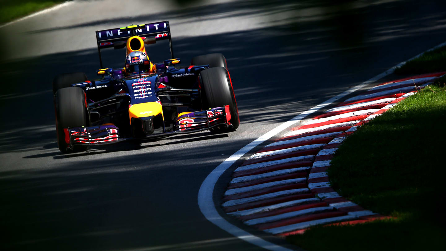 MONTREAL, QC - JUNE 06: Daniel Ricciardo of Australia and Infiniti Red Bull Racing drives during