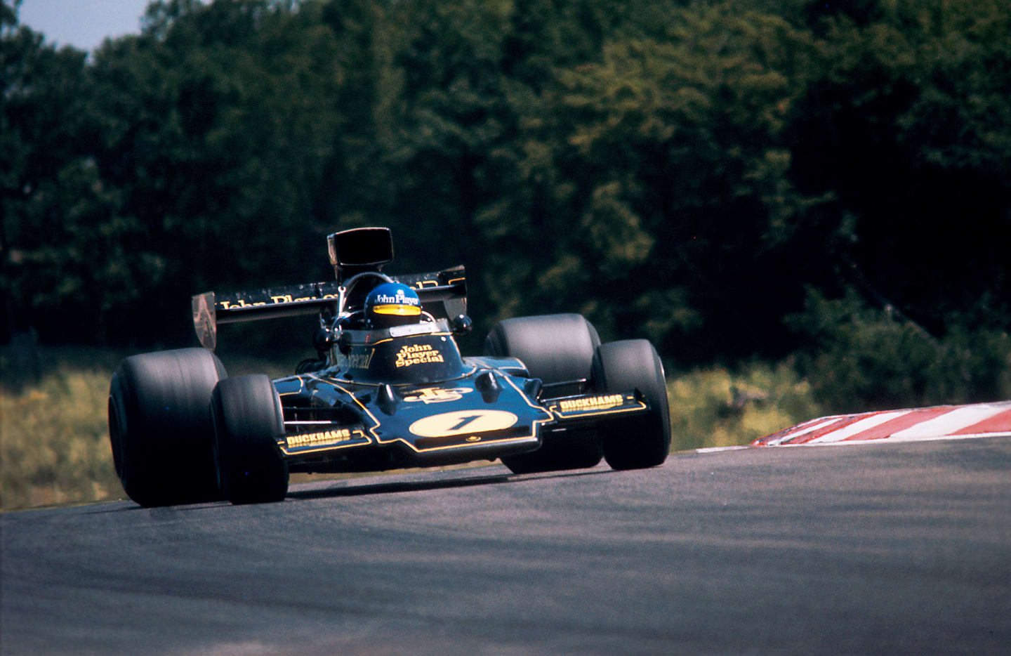 1974 French Grand Prix.
Dijon-Prenois, France.
5-7 July 1974.
Ronnie Peterson (Lotus 72E Ford) 1st