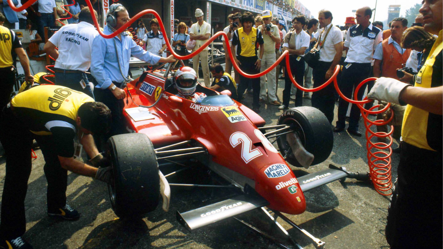 Mario Andretti (USA) Ferrari 126CK, 3rd place.
Italian Grand Prix, Monza, 12 September