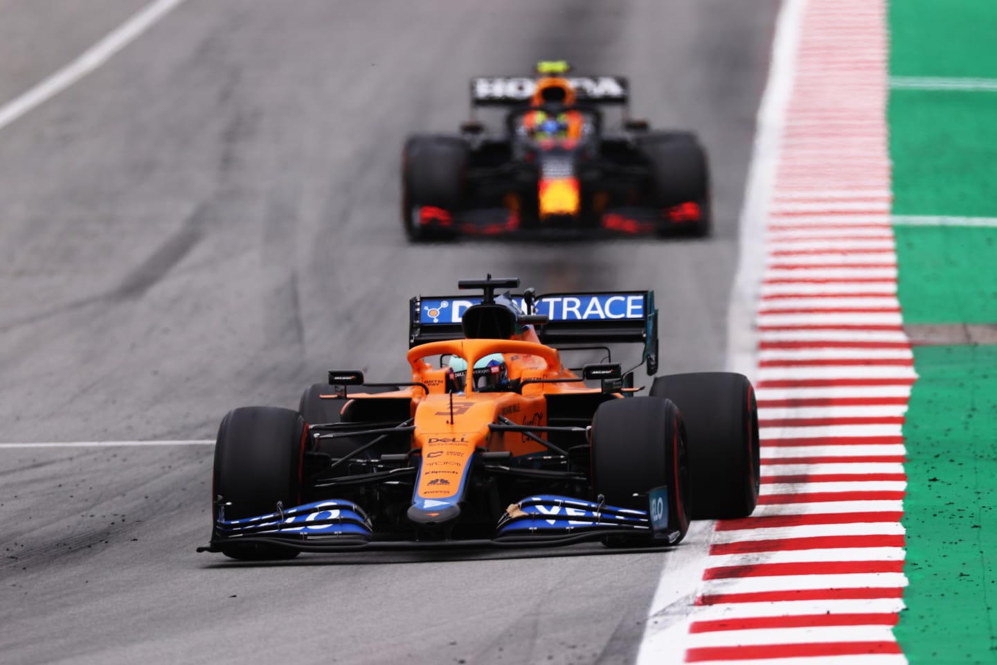 BARCELONA, SPAIN - MAY 09: Daniel Ricciardo of Australia driving the (3) McLaren F1 Team MCL35M