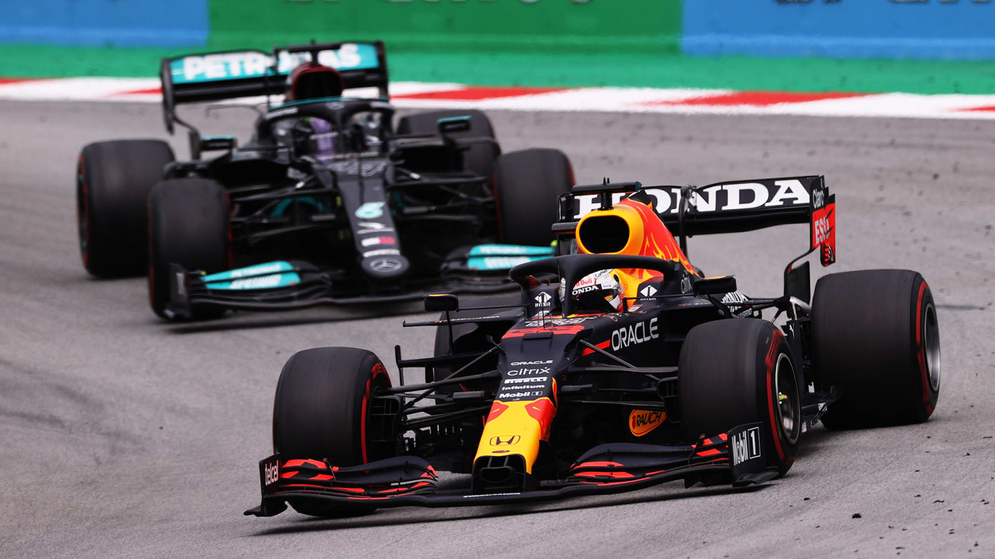 BARCELONA, SPAIN - MAY 09: Max Verstappen of the Netherlands driving the (33) Red Bull Racing RB16B