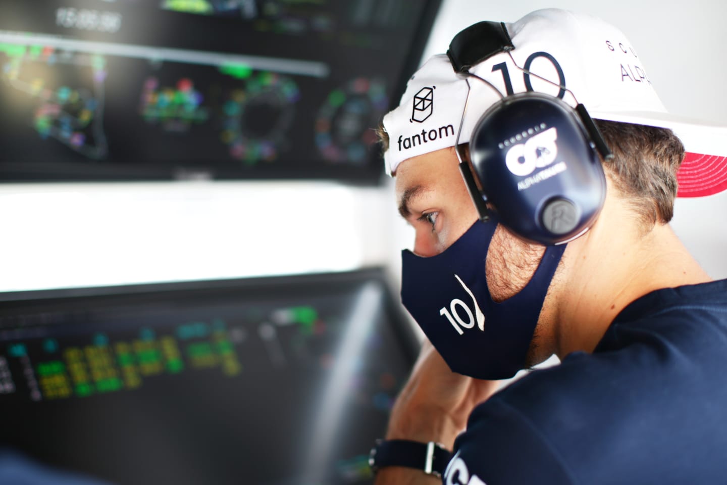 SPIELBERG, AUSTRIA - JUNE 25: Pierre Gasly of France and Scuderia AlphaTauri looks on in the garage