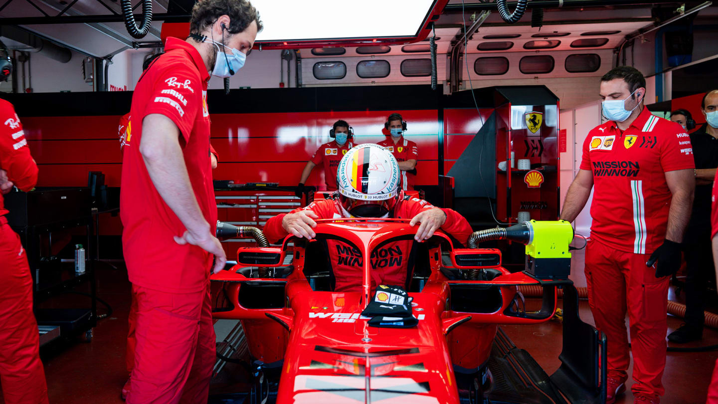 Ferrari's Sebastian Vettel at Mugello pre-season test