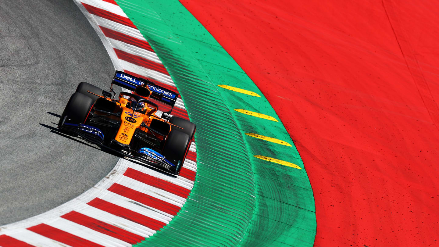 SPIELBERG, AUSTRIA - JUNE 28: Carlos Sainz of Spain driving the (55) McLaren F1 Team MCL34 Renault