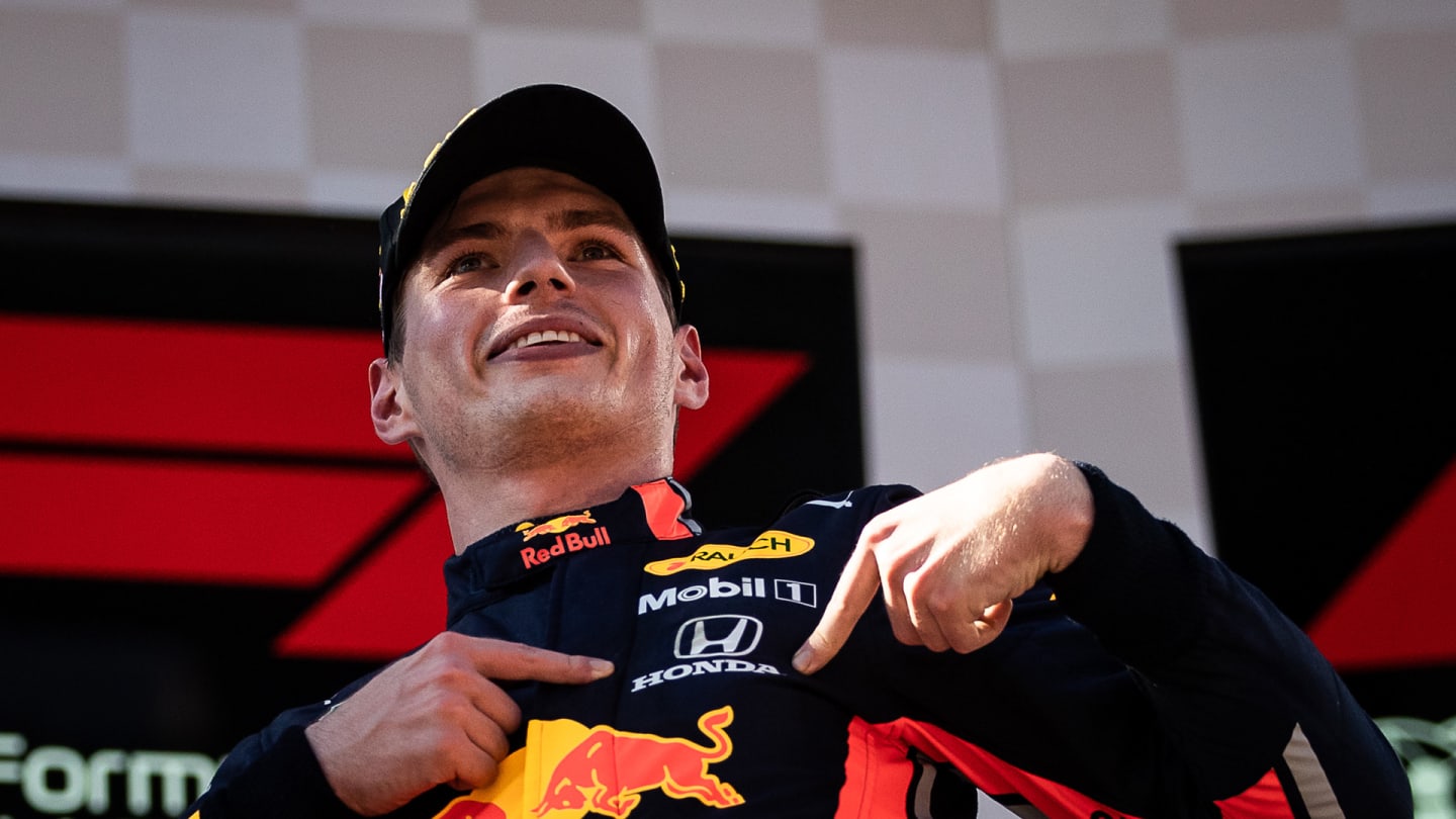 SPIELBERG, AUSTRIA - JUNE 30: Race winner Max Verstappen of Netherlands and Red Bull Racing