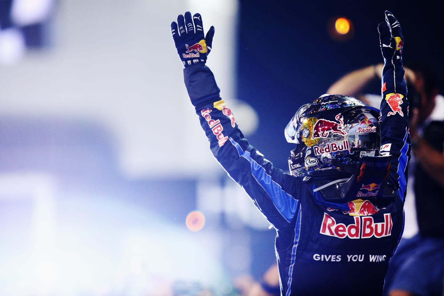 ABU DHABI, UNITED ARAB EMIRATES - NOVEMBER 14:  Race winner and F1 2010 World Champion Sebastian