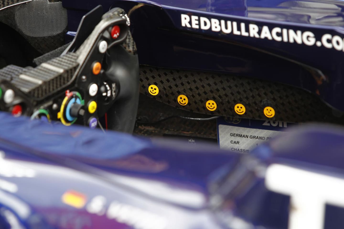 Nurburgring, Germany
23rd July 2011
The cockpit of the car of Sebastian Vettel, Red Bull Racing RB7