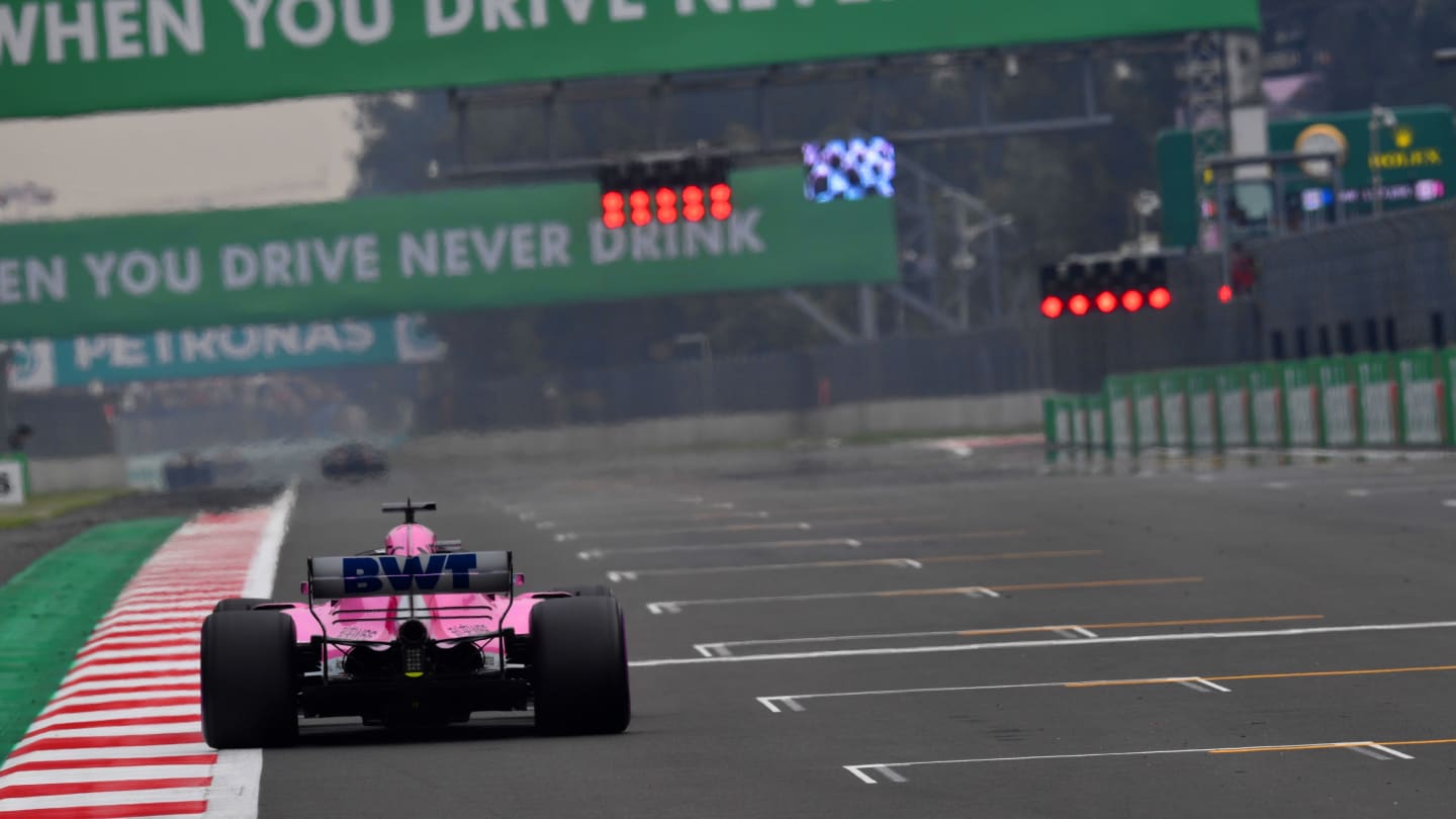 AUTODROMO HERMANOS RODRIGUEZ, MEXICO - OCTOBER 27: Sergio Perez, Racing Point Force India VJM11 during the Mexican GP at Autodromo Hermanos Rodriguez on October 27, 2018 in Autodromo Hermanos Rodriguez, Mexico. (Photo by Jerry Andre / Sutton Images)