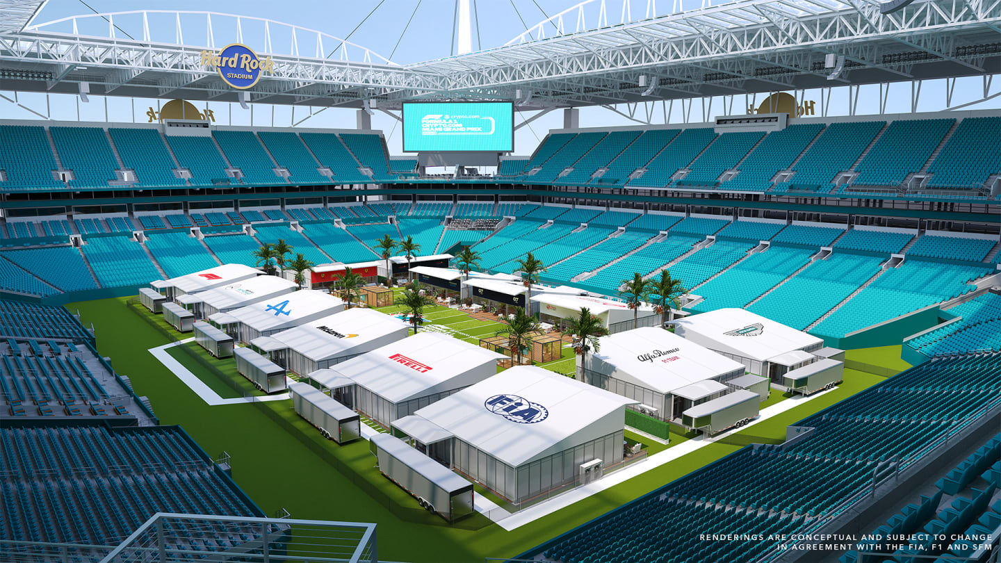 Miami 2023 F1 paddock